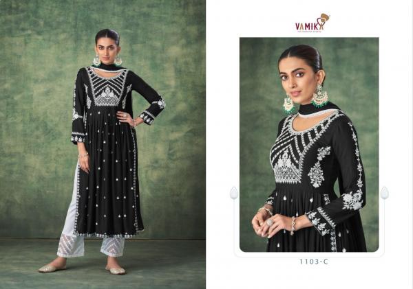 Vamika Aadhira Pure Rayon Kurti With Bottom Dupatta Collection 